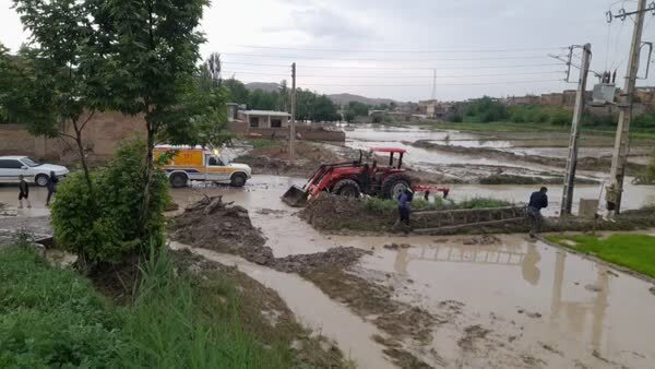 خسارت سیل به اراضی کشاورزی شهرستان کلات