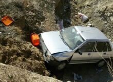 ۵ مصدوم بر اثر سقوط خودرو پراید به دره در محور قوچان – درگز