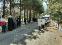 بدرقه کاروان زائران پیاده رضوی از شهرستان جغتای