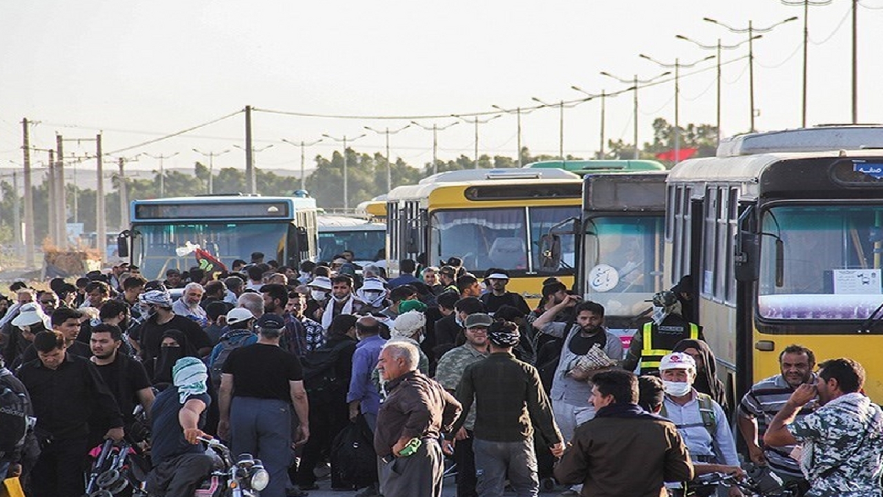 جابجایی بیش از ۲۰ هزار زائر کربلا توسط ناوگان حمل و نقل استان قزوین